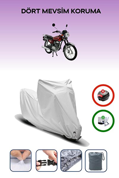 Breen Gray Lock Compatible Mondial 125 Mg Classic Compatible Motorcycle Tarpa...