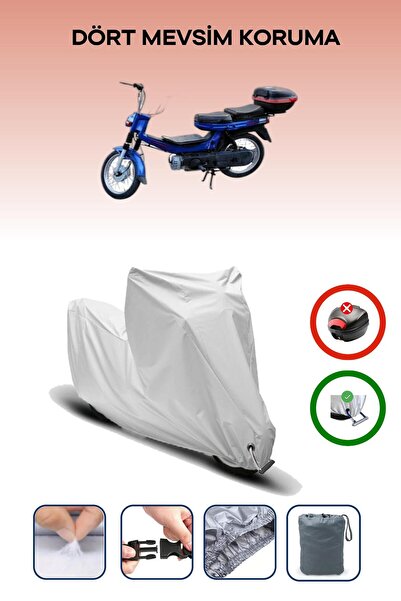 Breen غطاء دراجة نارية رمادي اللون متوافق مع كانوني باور جي إكس إل مقاوم للماء