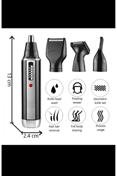 OEM Trimmer pentru nas, barbă, sprâncene și păr, marca Seacol, model KM-6630. 4 in 1, incarcare USB, ,