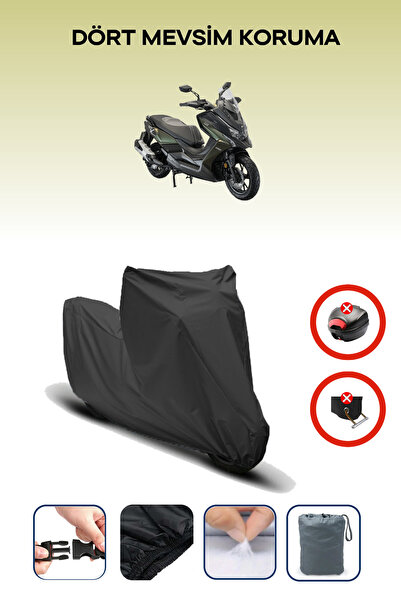 Breen Black Rear Bag Lock Incompatible Kymco Dtx 250 Compatible Motorcycle Ta...