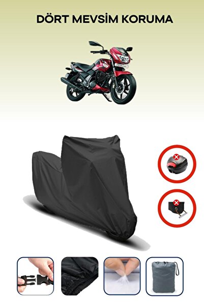 Breen Black Rear Bag Lock Incompatible with Tvs Flame Compatible Motorcycle T...