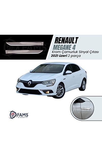 FAMS OTO AKSESUAR Renault Megane 4 Krom Çamurluk Sinyal Çıtası 2021 Üzeri Uyu...