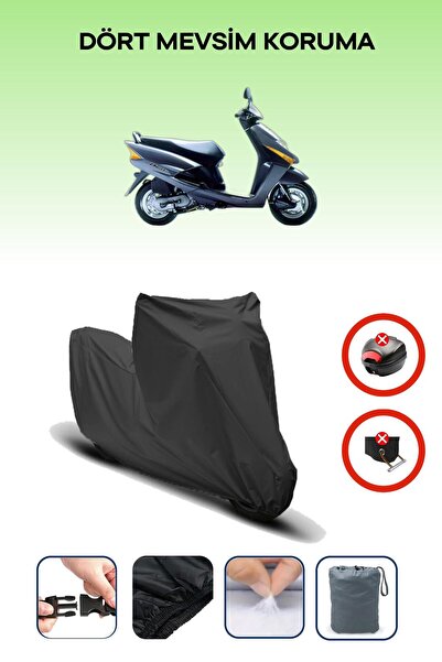 Breen قفل حقيبة خلفية أسود غير متوافق مع قماش دراجة نارية متوافق مع هوندا بيت...