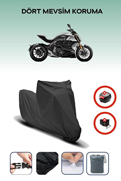 Breen Black Rear Bag Lock Incompatible Ducati Diavel 1260 S Compatible Motorc...