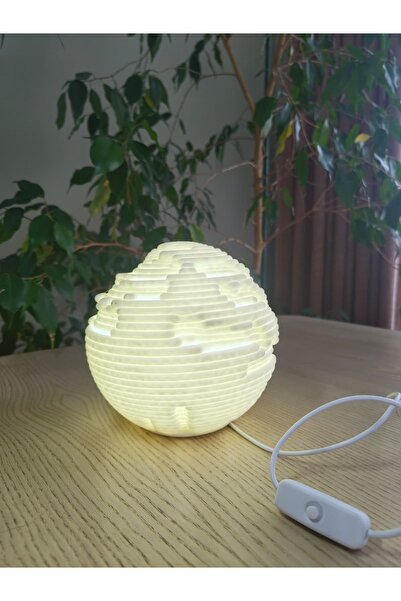 Alpdesign Modern Dekoratif Masaüstü USB LED Aydınlatma | Anahtarlı Masa Lamba...