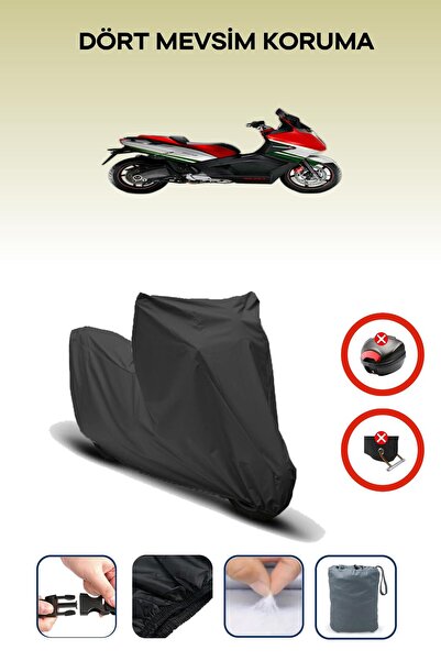 Breen Black Rear Bag Lock Incompatible Gilera Gp 800 Compatible Motorcycle Ta...