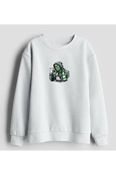 Bestteks Hanorac și tricou unisex HOLIGAN, verde și alb