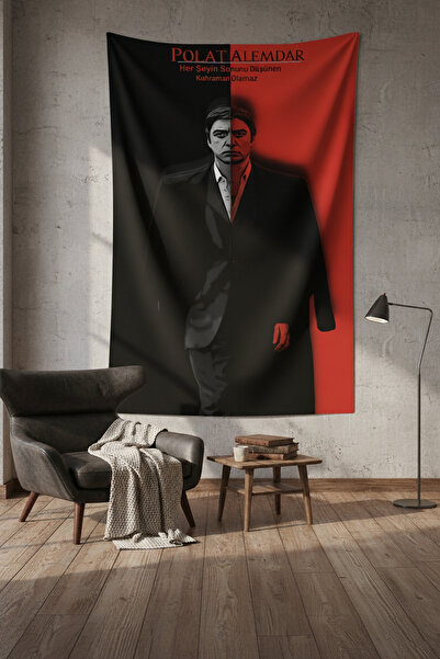Nivendi Polat Alemdar Sonunu Düşünen Kahraman Olamaz Kumaş Duvar Örtüsü Ev De...