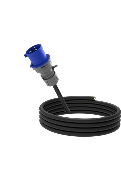Enerji Kablosu – Bir Ucu Açık Monofaze | 3,7 kW – 7,4 kW | 3/32A Fiş | 3x6 TTR | 1,5 Metre (BKT-0800-2120)