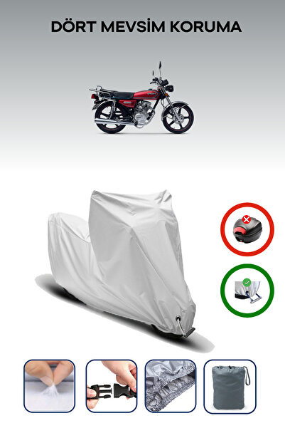 Breen Gray Lock Compatible Kuba Prince 50 Compatible Motorcycle Tarpaulin Wat...