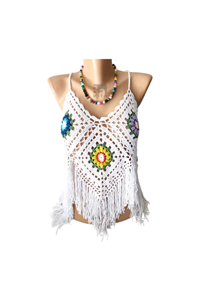 BaVITA Doğal Taş Kolye-T7 Renkli 45 cm