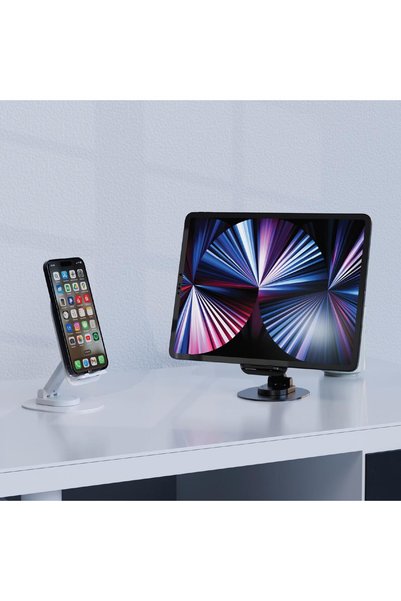 Polosmart PBS140 Suport pentru telefon și tabletă 60 °   Capacitate de transport reglabilă de 1000g, albă