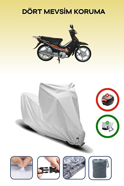 Breen غطاء دراجة نارية متوافق مع Gray Lock متوافق مع Mondial 100 UKH مقاوم للماء