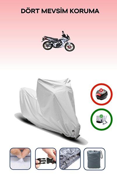 Breen Gray Lock Compatible Yuki Star 100 Compatible Motorcycle Tarpaulin Waterproof