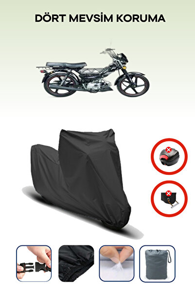 Breen قفل حقيبة خلفية أسود غير متوافق مع فالكون فلاش 100، قماش متوافق مع الدراجات النارية، 4 مواسم