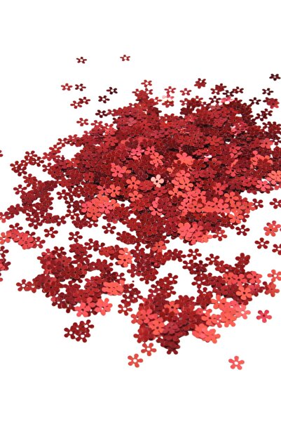 Serhat Aksesuar ve El İşçilik رقائق زهرة الأقحوان المعدنية الحمراء بفتحة في ا...