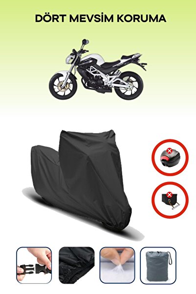 Breen قفل حقيبة خلفية أسود غير متوافق مع كانوني فانتوم 180، قماش متوافق مع الدراجات النارية، 4 مواسم