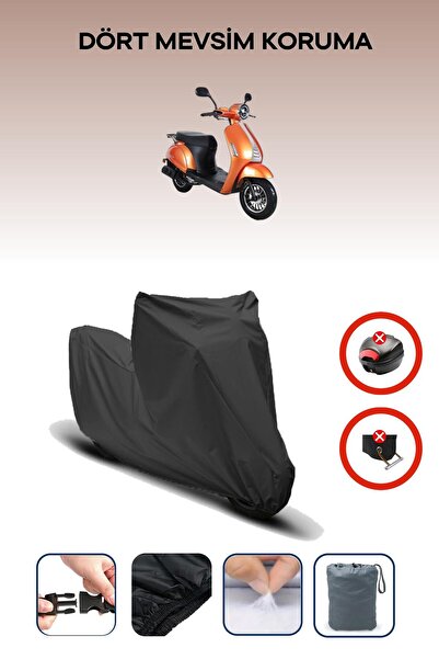 Breen حقيبة خلفية سوداء اللون متوافقة مع قماش الدراجات النارية من نوع كوبا بلو بيري، 4 مواسم