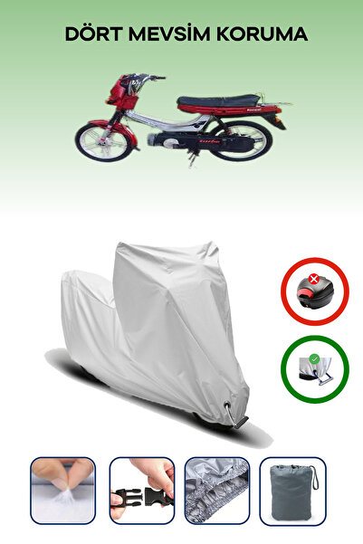 Breen غطاء دراجة نارية رمادي اللون متوافق مع كانوني موبيد توربو سبورت، مقاوم للماء