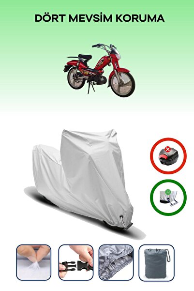 Breen Gray Lock Compatible Yamaha Zoom Compatible Motorcycle Tarpaulin Waterp...