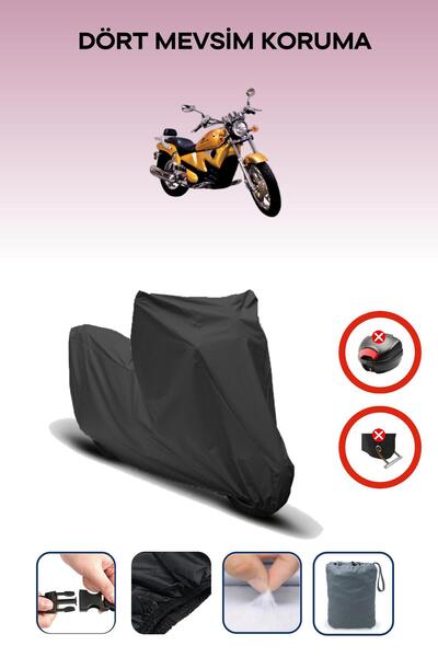 Breen Black Rear Bag Lock Incompatible with Dorado Poseidon Compatible Motorcycle Tarpaulin, 4 Seasons