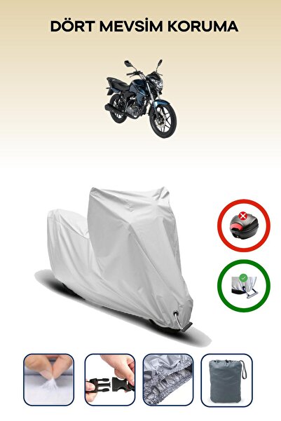 Breen Gray Lock Compatible Rks Rk100-R Compatible Motorcycle Tarpaulin Waterp...