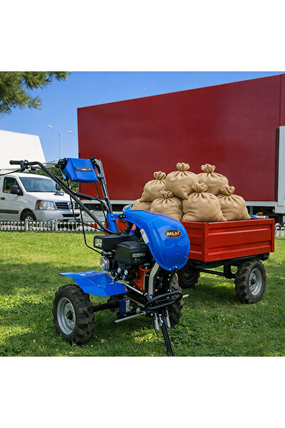 DALAZ MAKİNA DALAZ RÖMORKLU BENZİNLİ ÇAPA MAKİNASI MARŞLI START 3+1 VİTESLİ