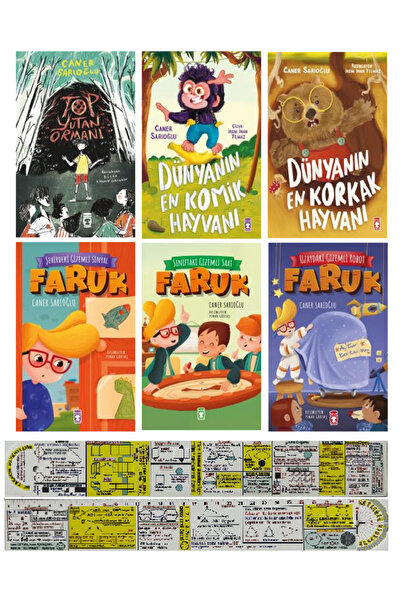 Timaş Çocuk Caner Sarıoğlu 6 Kitap Set/Faruk Serisi+Top Yutan Ormanı+Dünyanın...