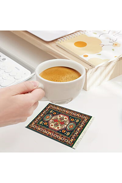 pratikus 2-Pack Non-Slip Rubber Base Coaster / Mouse Pad – Home, Office & Kitchen Decoration Mat