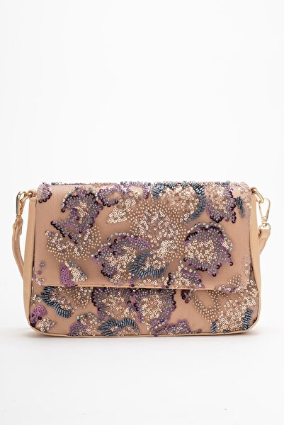 Lizy Shoes Каменна бродерия с детайлни мъниста и пайети дамска чанта