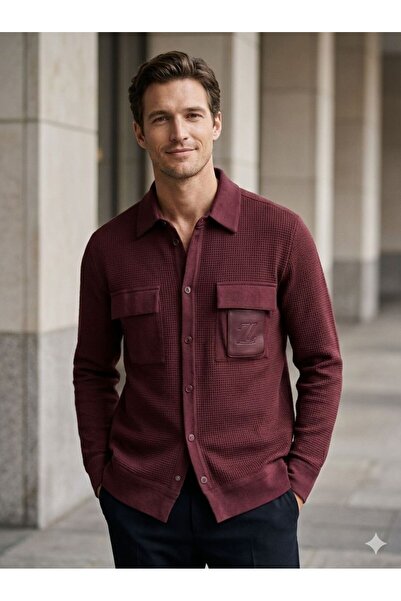 Ahi Claret Red Shirt Jacket