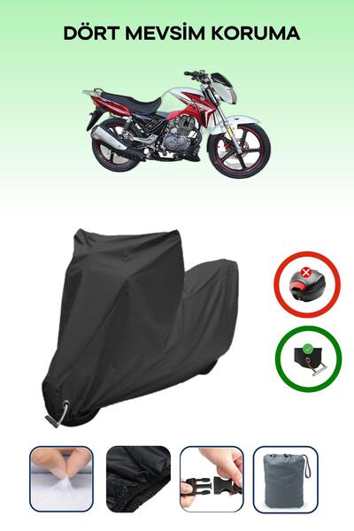 Breen غطاء دراجة نارية متوافق مع Black Lock Arora AR 185-20 Storm مقاوم للماء