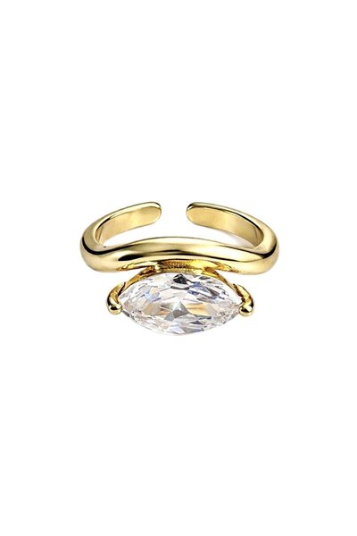 Sense of Atelier Luna Marquise Ring-Gold