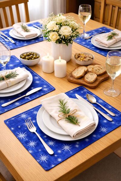 GenelTedarik ŞIK SOFRA SUNUMLARI İÇİN 30X40 TEK KULLANIMLIK 12 ADET AMERİKAN SERVİS