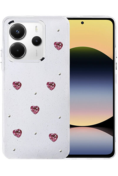 cepmoda Redmi'Note 14 (4g)' Patterned Case 3D Relief Figure Transparent Cover...