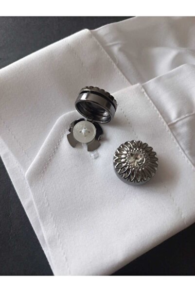 Kravatistan Tüm gömleklere uyumlu düğmeye geçmeli kol düğmesi