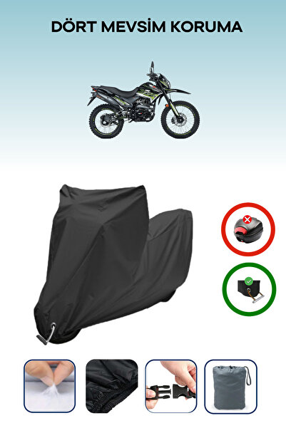 Breen Black Lock Compatible Rks Xvr250 Compatible Motorcycle Tarpaulin Waterp...