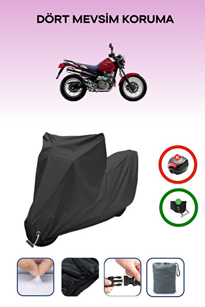 Breen قماش أسود متوافق مع دراجة نارية هوندا SLR 650 مقاوم للماء