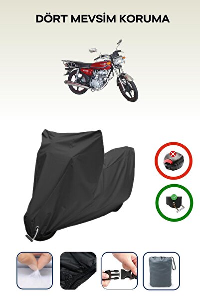 Breen غطاء دراجة نارية متوافق مع Kuba KM125-6 من Black Lock مقاوم للماء