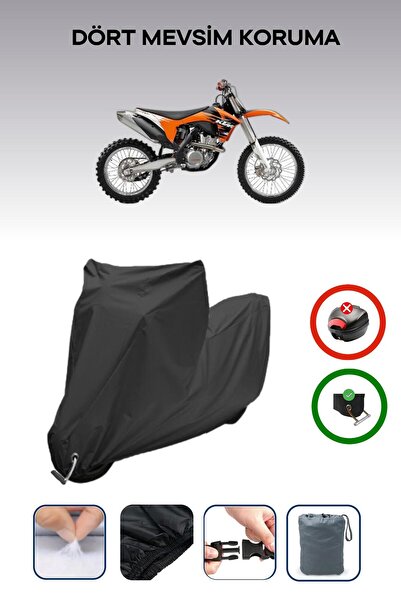 Breen قماش أسود متوافق مع دراجة نارية KTM 350 SXF مقاوم للماء