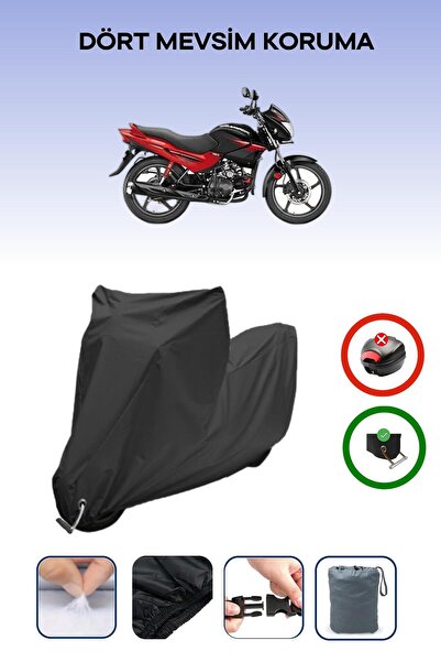 Breen Black Lock Compatible Hero Glamour Compatible Motorcycle Tarpaulin Wate...