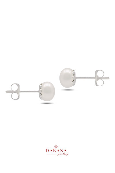 Silver Needle Model 4mm Pearl Earrings