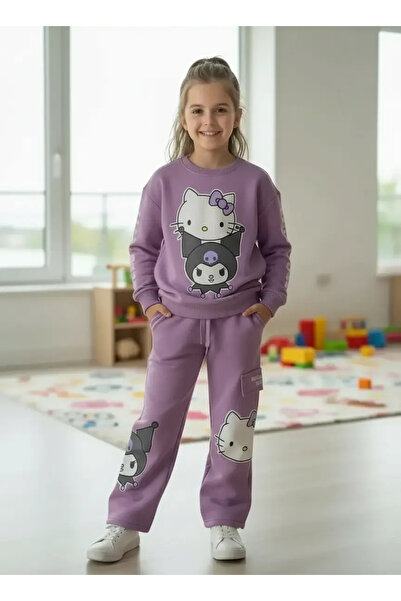 ww waka waka kids store Детски спортен екип с широки крачоли с принт Hello Ki...