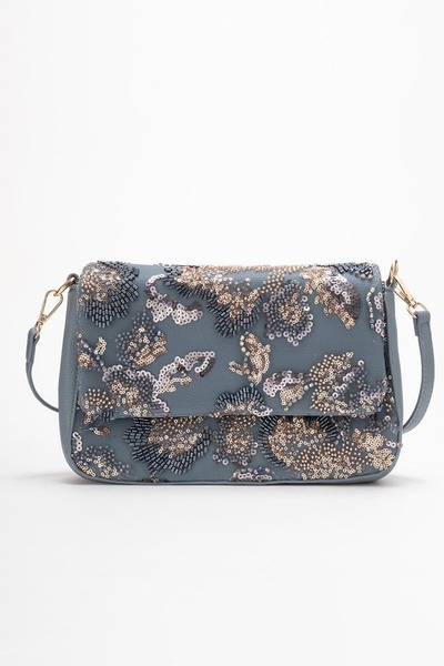 Lizy Shoes Каменна бродерия с детайлни мъниста и пайети дамска чанта