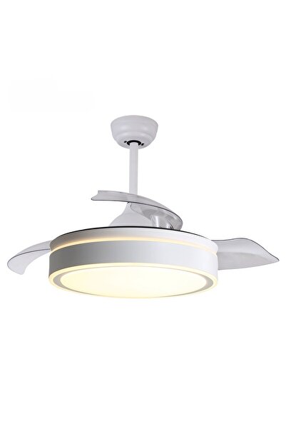 FANCİUM DKF-402 Beyaz LED Aydınlatmalı Uzaktan Kumandalı Tavan Vantilatörü