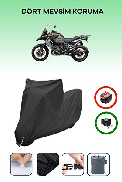 Breen Black Lock Compatible Bmw R 1250 Gs Compatible Motorcycle Tarpaulin Wat...
