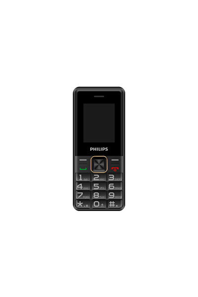 Philips E6105 4G Çift Sim Kartlı Tuşlu Cep Telefonu Siyah