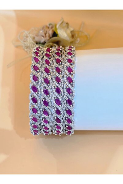 Rania Trends High Quality Zircon Indian Stone Bangles