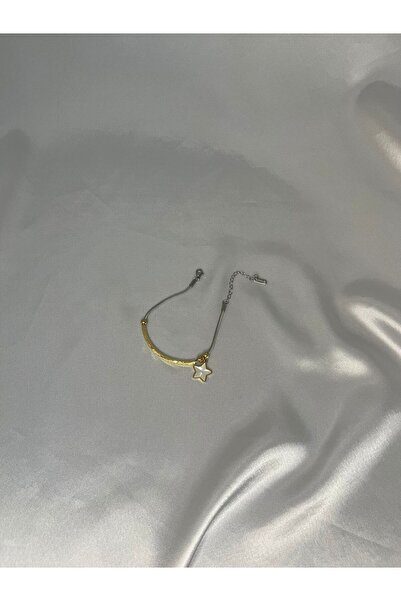 stainles steel Gold-Silver Star Symbol Stylish Women's Bracelet