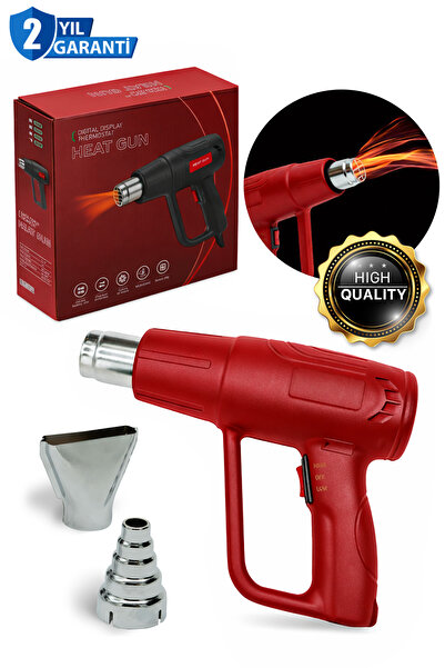 MOONSHOP Pro Seri DXF2000 Darbeye Dayanıklı Bakır Sargılı 2 Devirli Sıcak Hav...